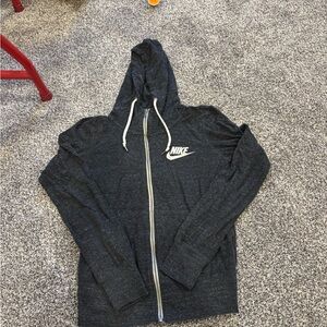 Nike Gray and Red Hoodie